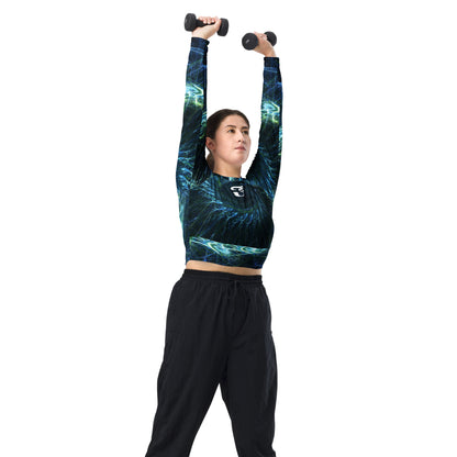 Jhanka FitnessFashion - Recycled long-sleeve crop top