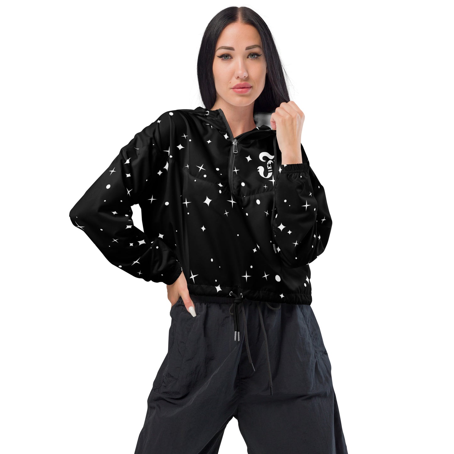 Jhanka GustGlamour - Women’s cropped windbreaker