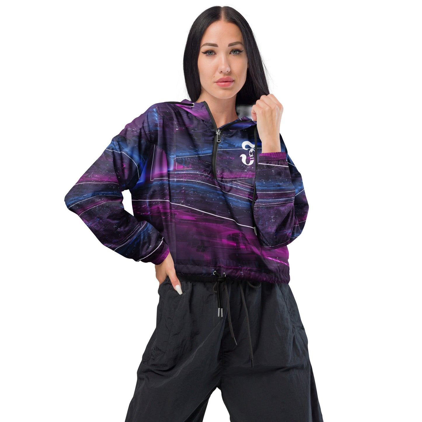 Jhanka BreezyBloom - Women’s cropped windbreaker