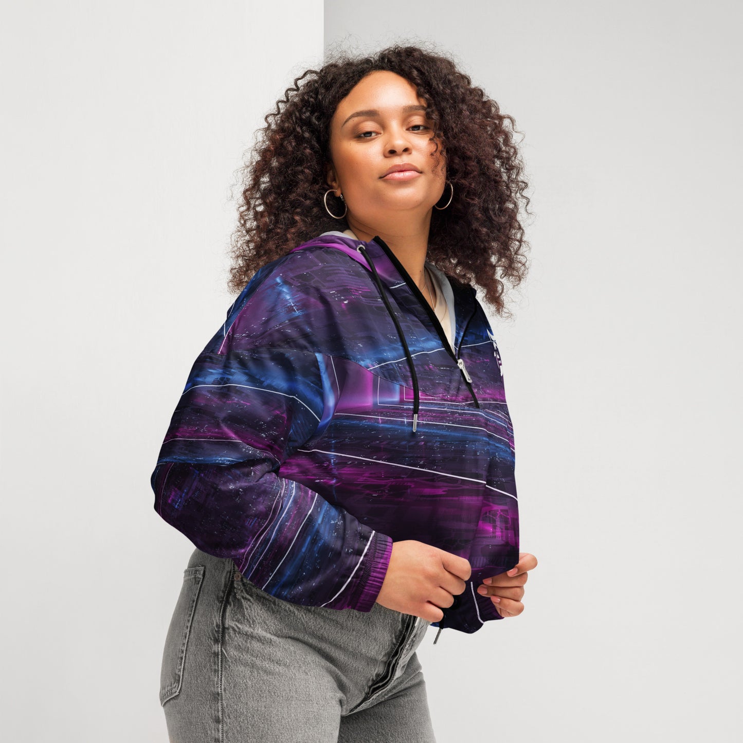 Jhanka BreezyBloom - Women’s cropped windbreaker