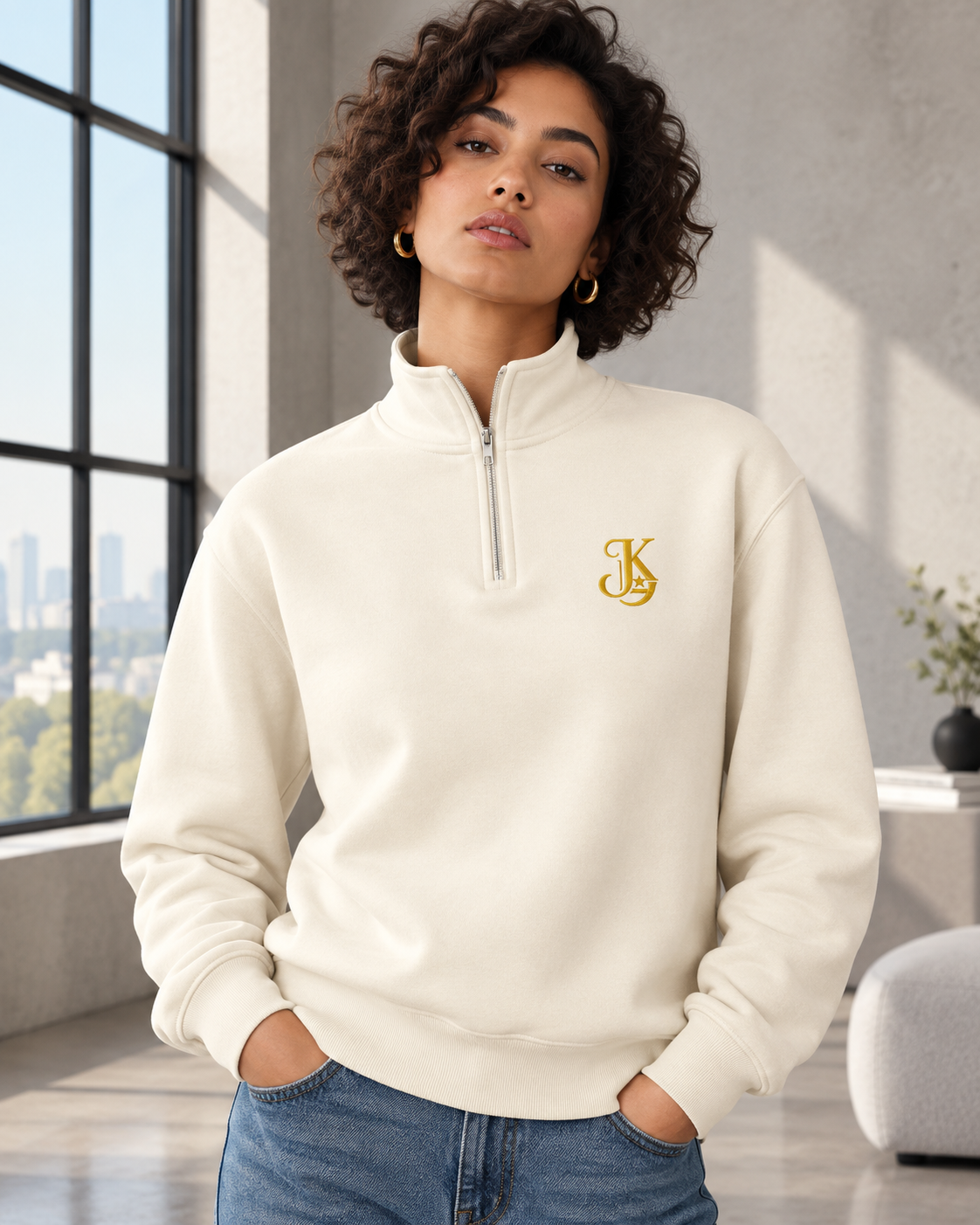 Jhanka Vanguard Quarter Zip Sweatshirt