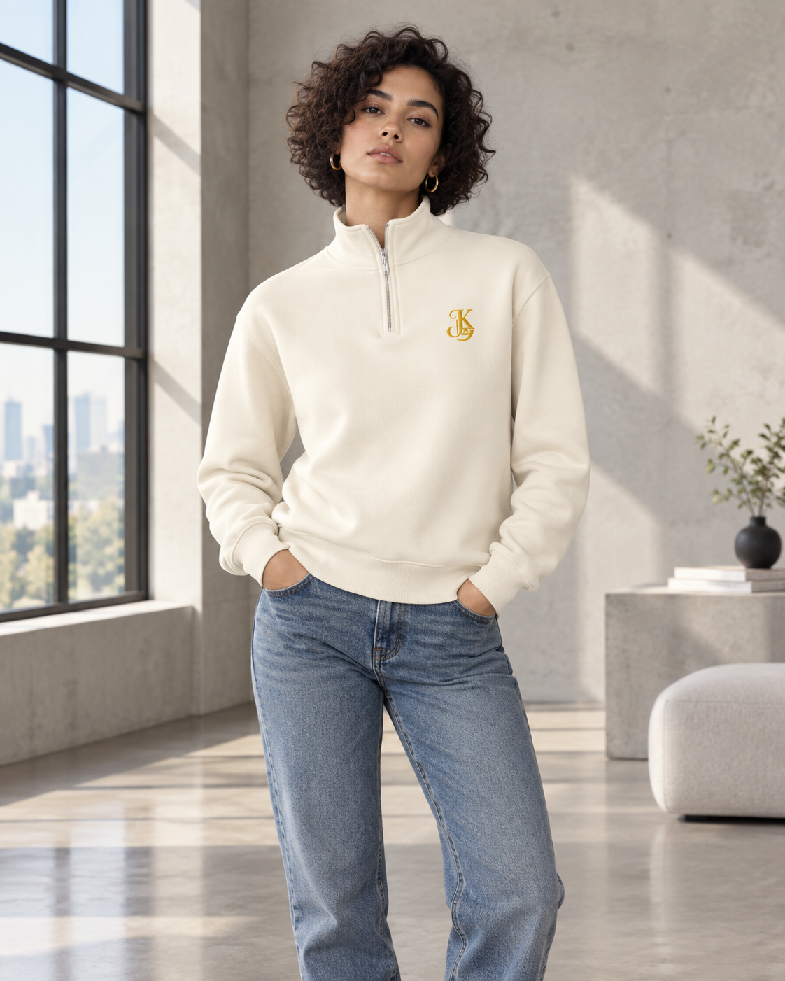 Jhanka Vanguard Quarter Zip Sweatshirt