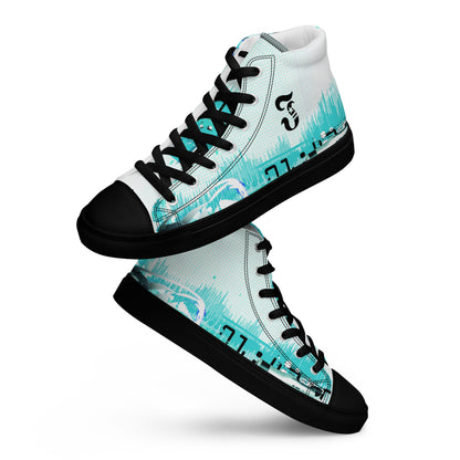 Jhanka Jagger - Men’s high top canvas shoes