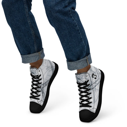 Jhanka Jetset - Men’s high top canvas shoes