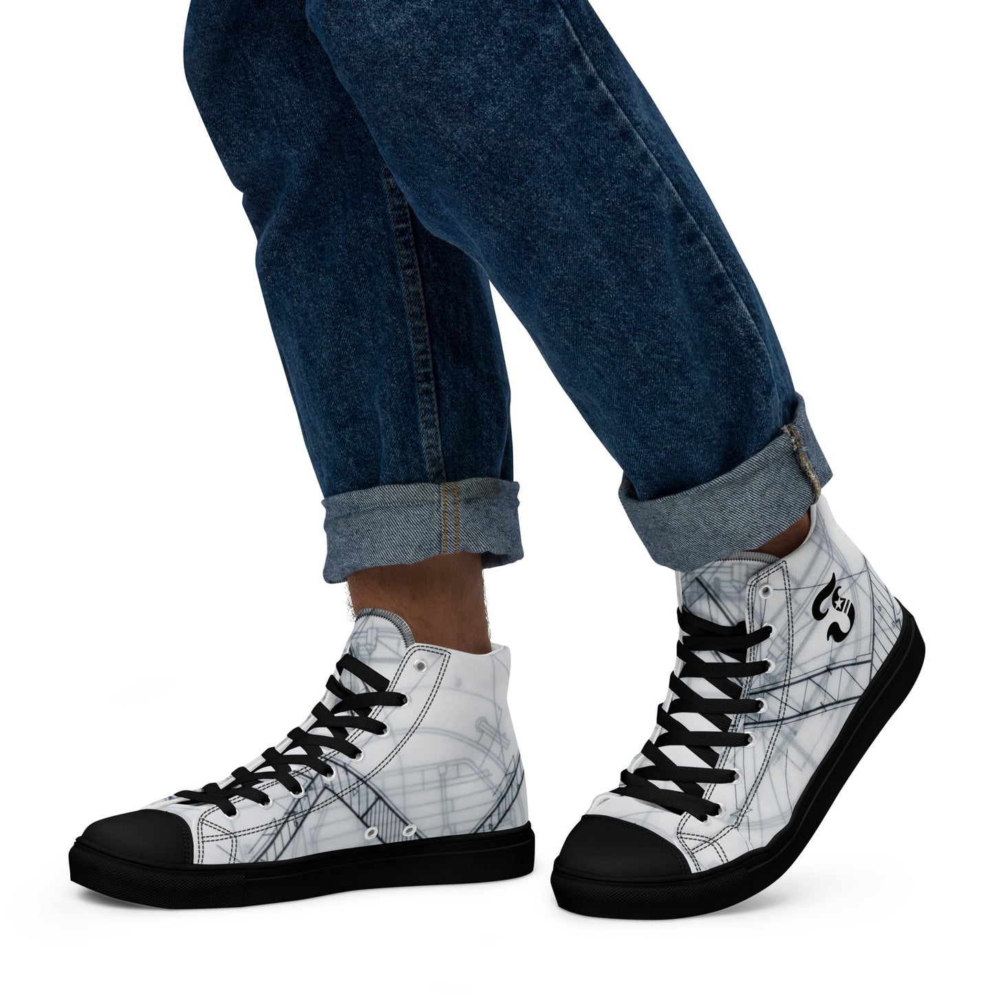 Jhanka Jetset - Men’s high top canvas shoes