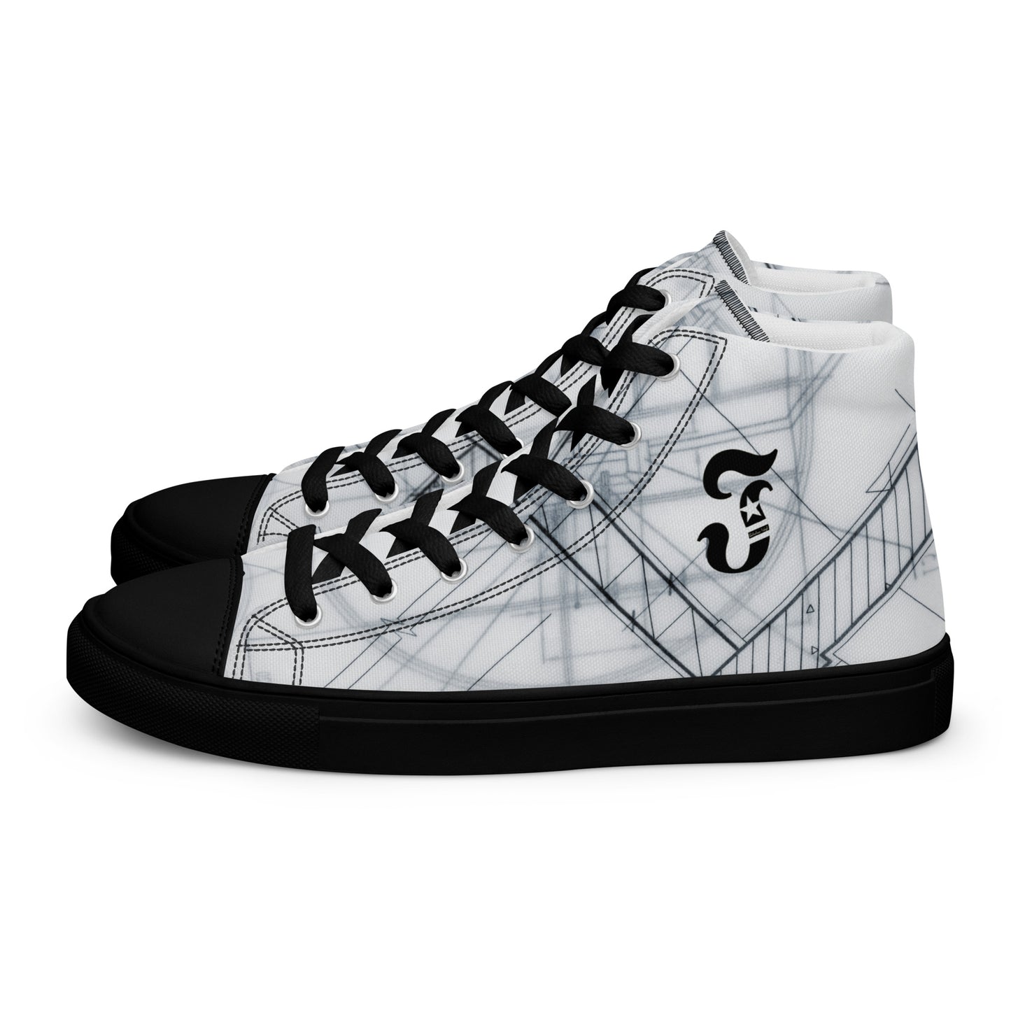 Jhanka Jetset - Men’s high top canvas shoes