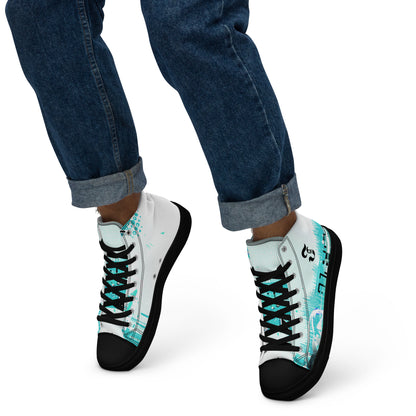 Jhanka Jagger - Men’s high top canvas shoes