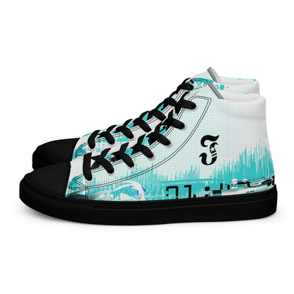 Jhanka Jagger - Men’s high top canvas shoes