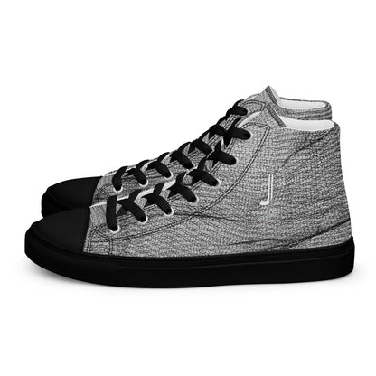 Jhanka Jagger - Men’s high top canvas shoes