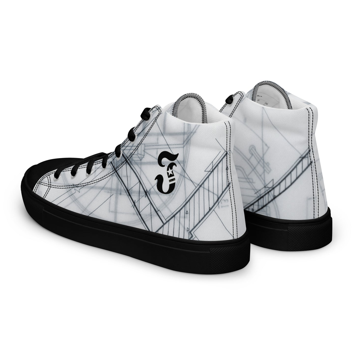 Jhanka Jetset - Men’s high top canvas shoes