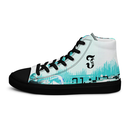 Jhanka Jagger - Men’s high top canvas shoes