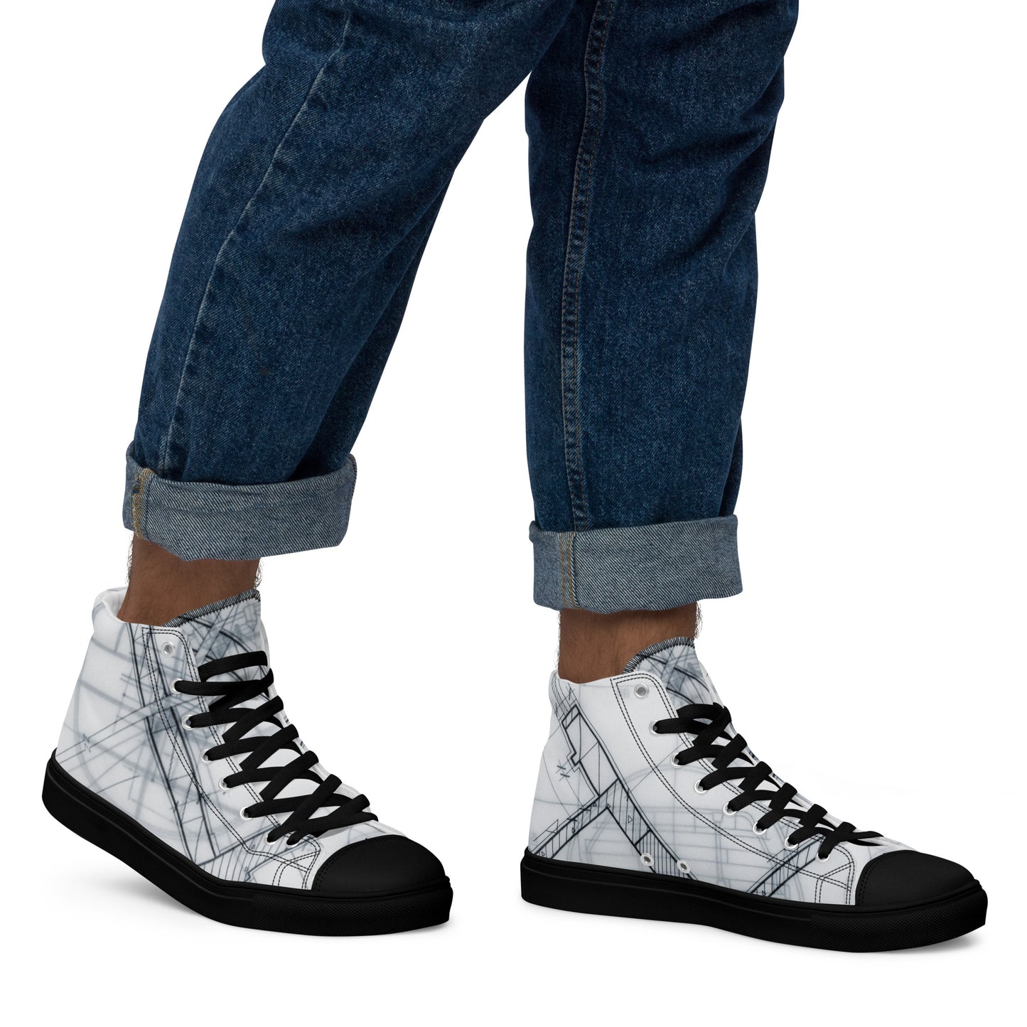 Jhanka Jetset - Men’s high top canvas shoes