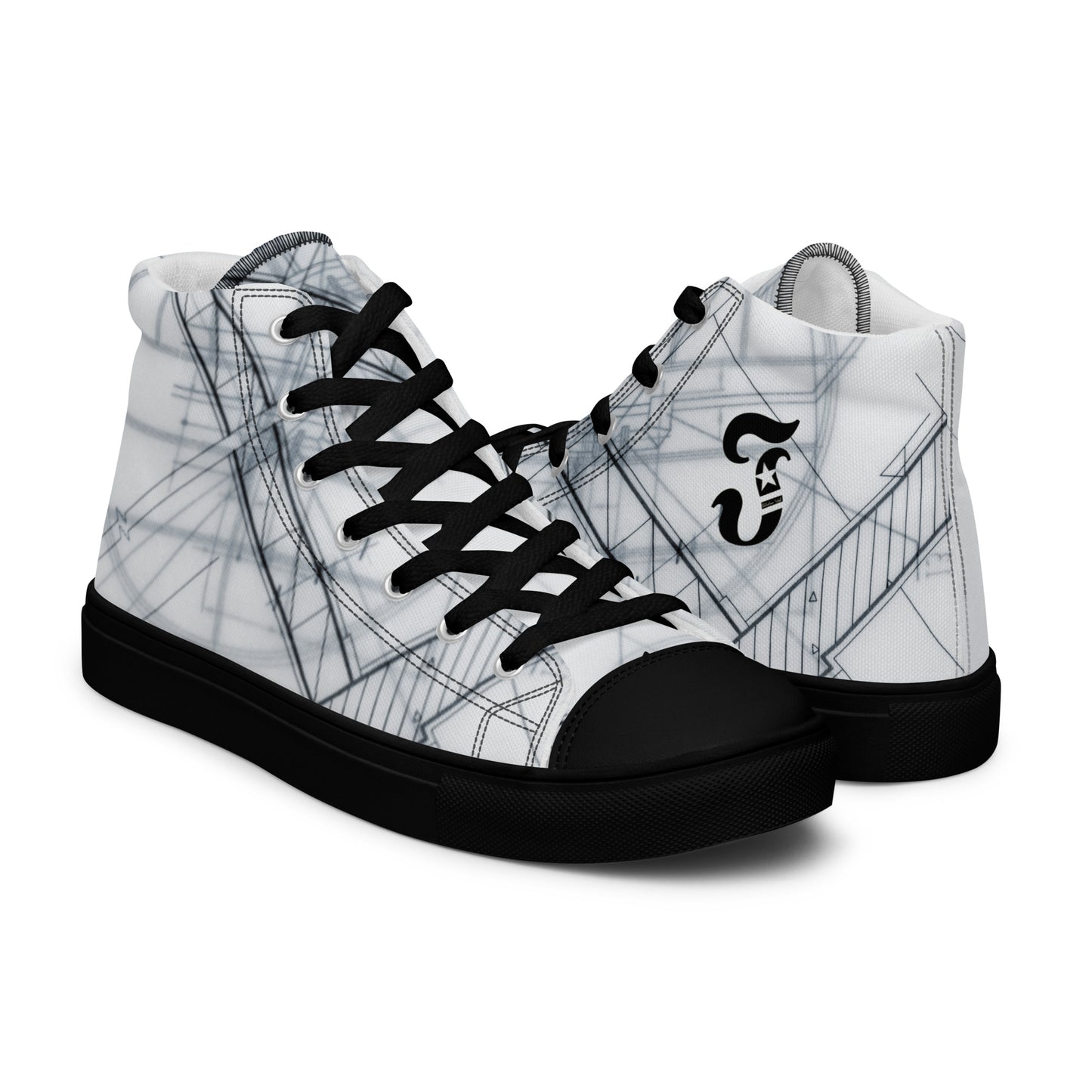 Jhanka Jetset - Men’s high top canvas shoes