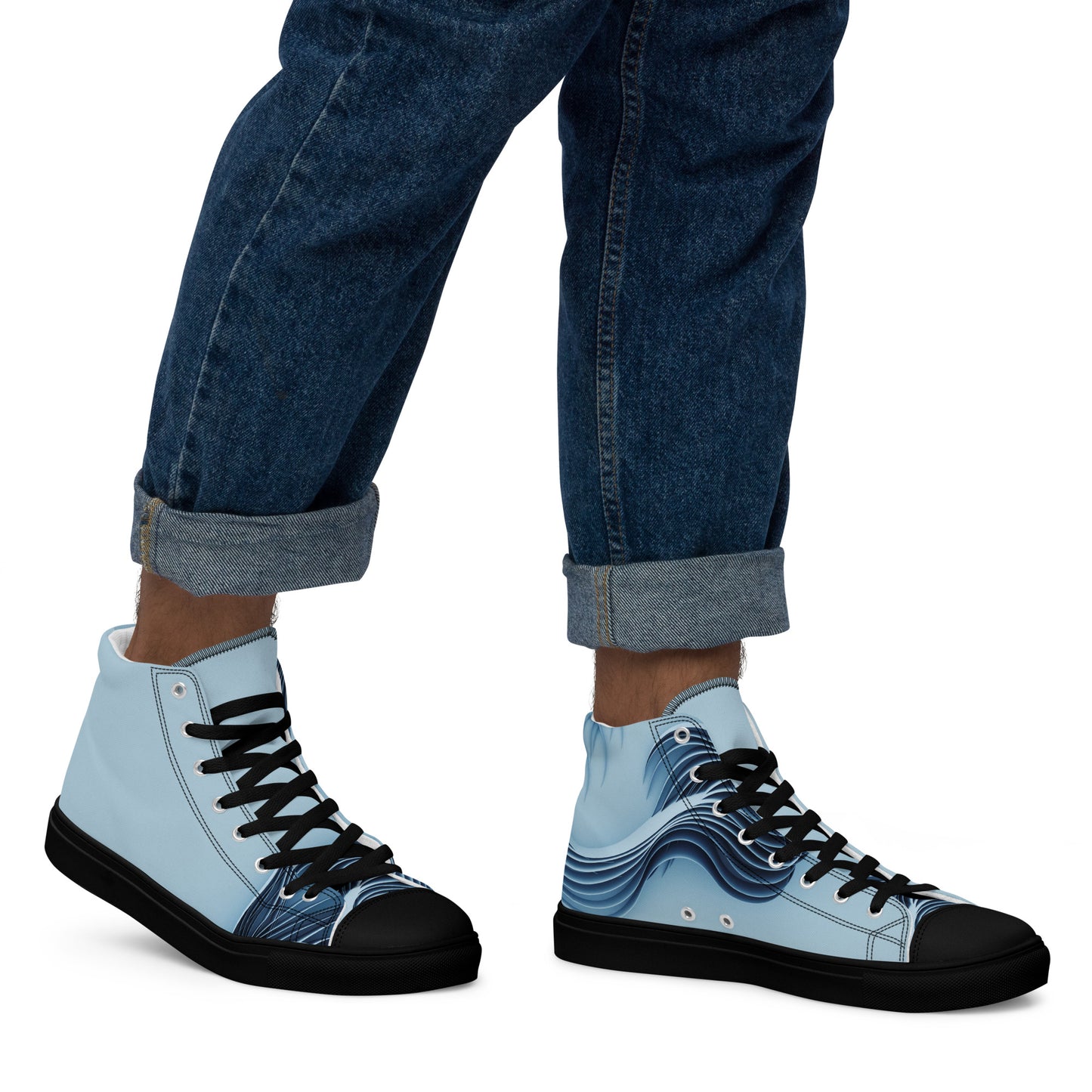 Jhanka Joltz - Men’s high top canvas shoes