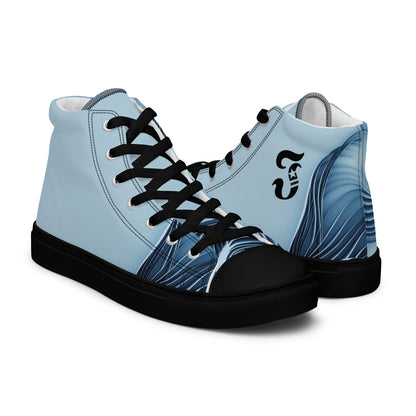 Jhanka Joltz - Men’s high top canvas shoes