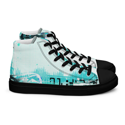 Jhanka Jagger - Men’s high top canvas shoes