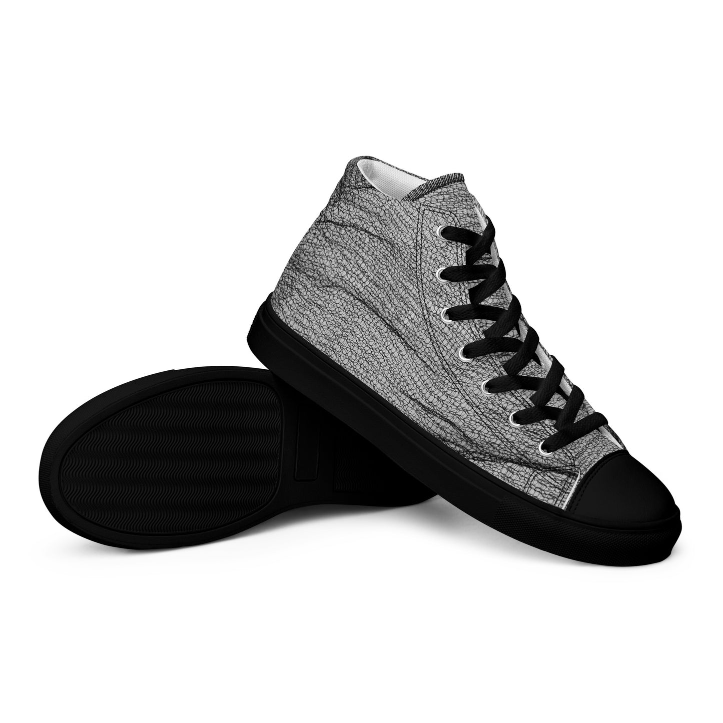 Jhanka Jagger - Men’s high top canvas shoes