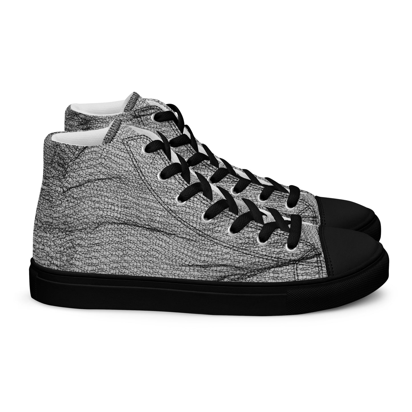 Jhanka Jagger - Men’s high top canvas shoes