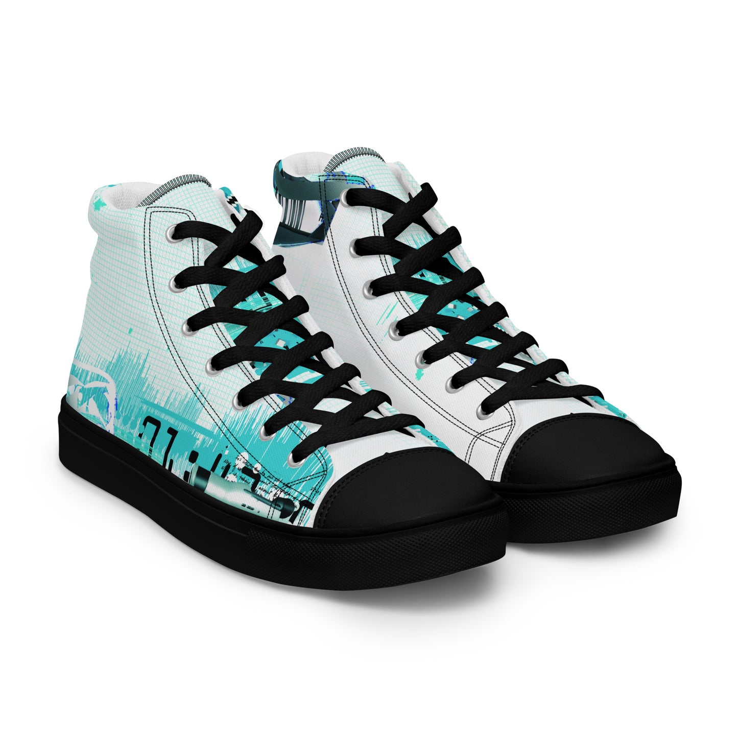 Jhanka Jagger - Men’s high top canvas shoes