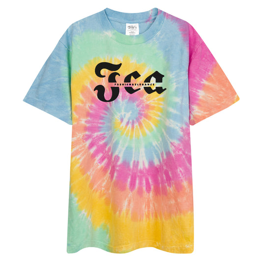 Festival Frenzy - Oversized tie-dye t-shirt