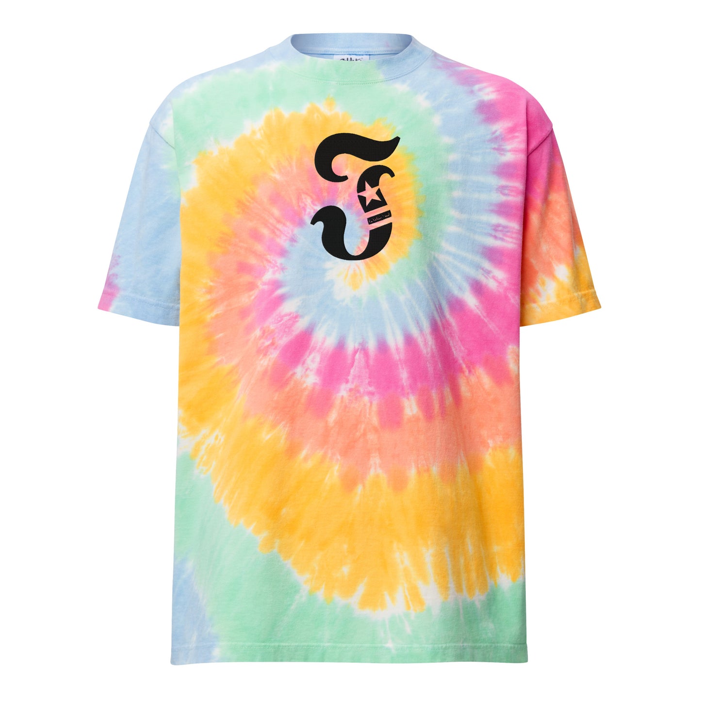 Electric Eclipse - Oversized tie-dye t-shirt