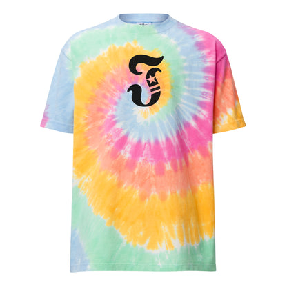 Electric Eclipse - Oversized tie-dye t-shirt