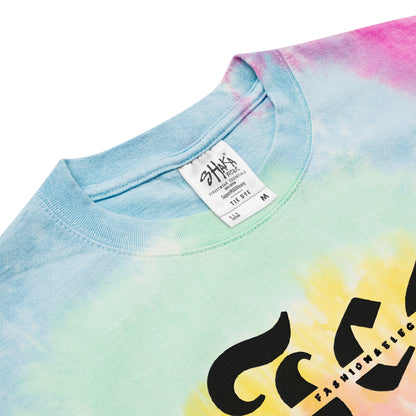 Festival Frenzy - Oversized tie-dye t-shirt