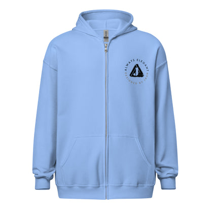 Jhanka Crest Zip - Unisex heavy blend zip hoodie