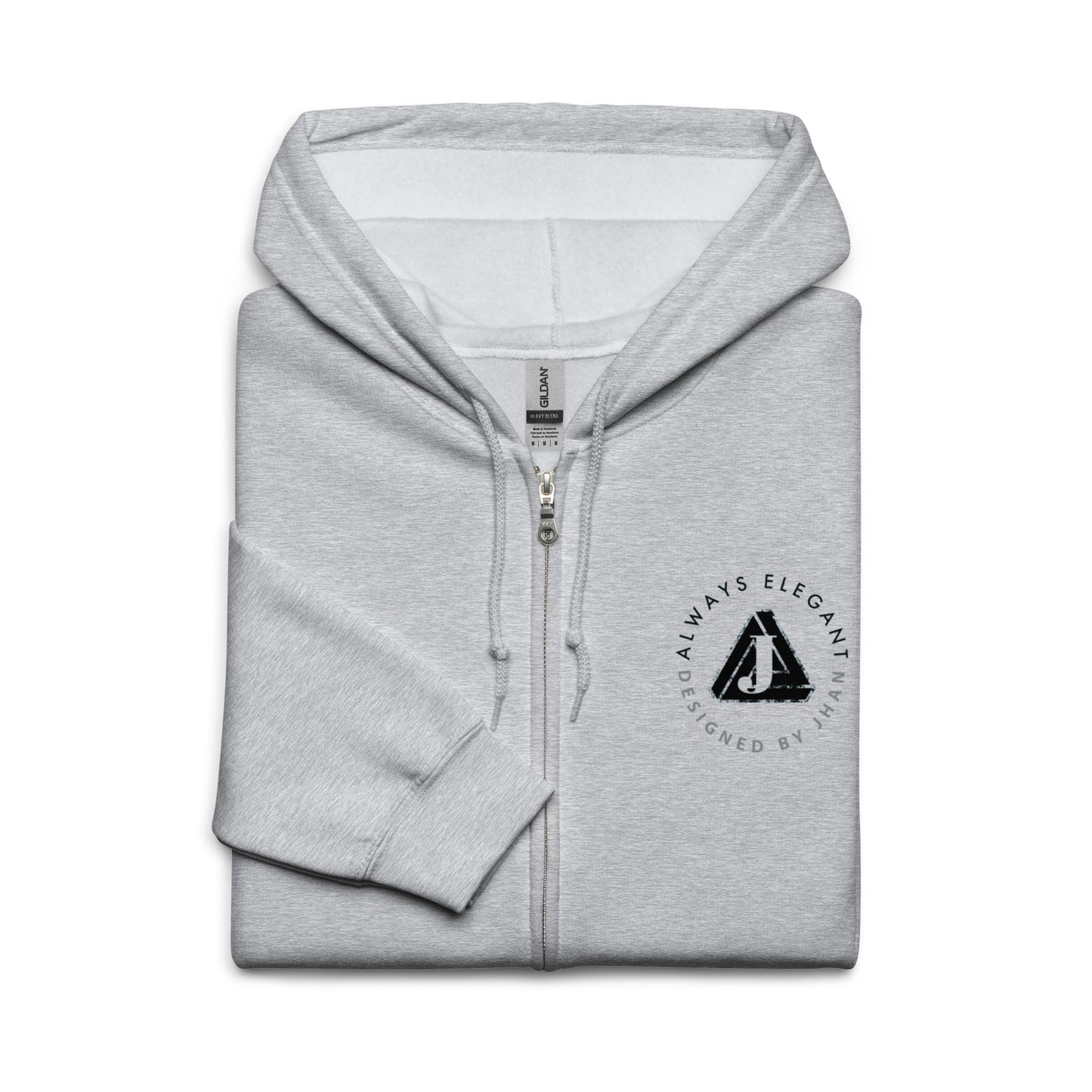 Jhanka Crest Zip - Unisex heavy blend zip hoodie