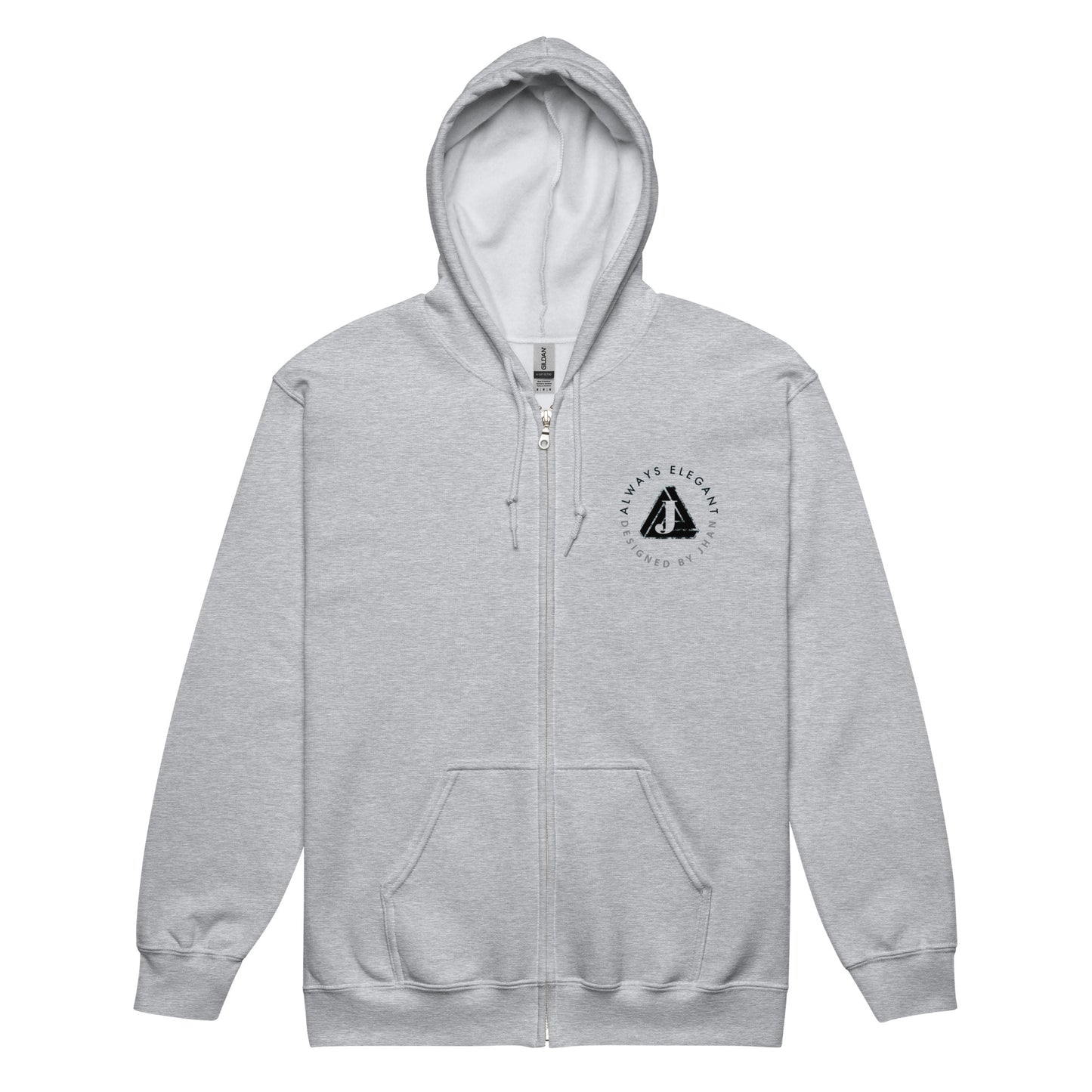 Jhanka Crest Zip - Unisex heavy blend zip hoodie