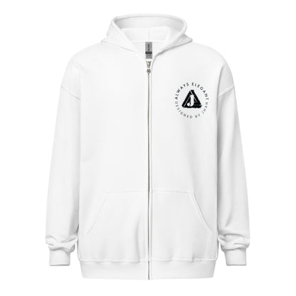 Jhanka Crest Zip - Unisex heavy blend zip hoodie