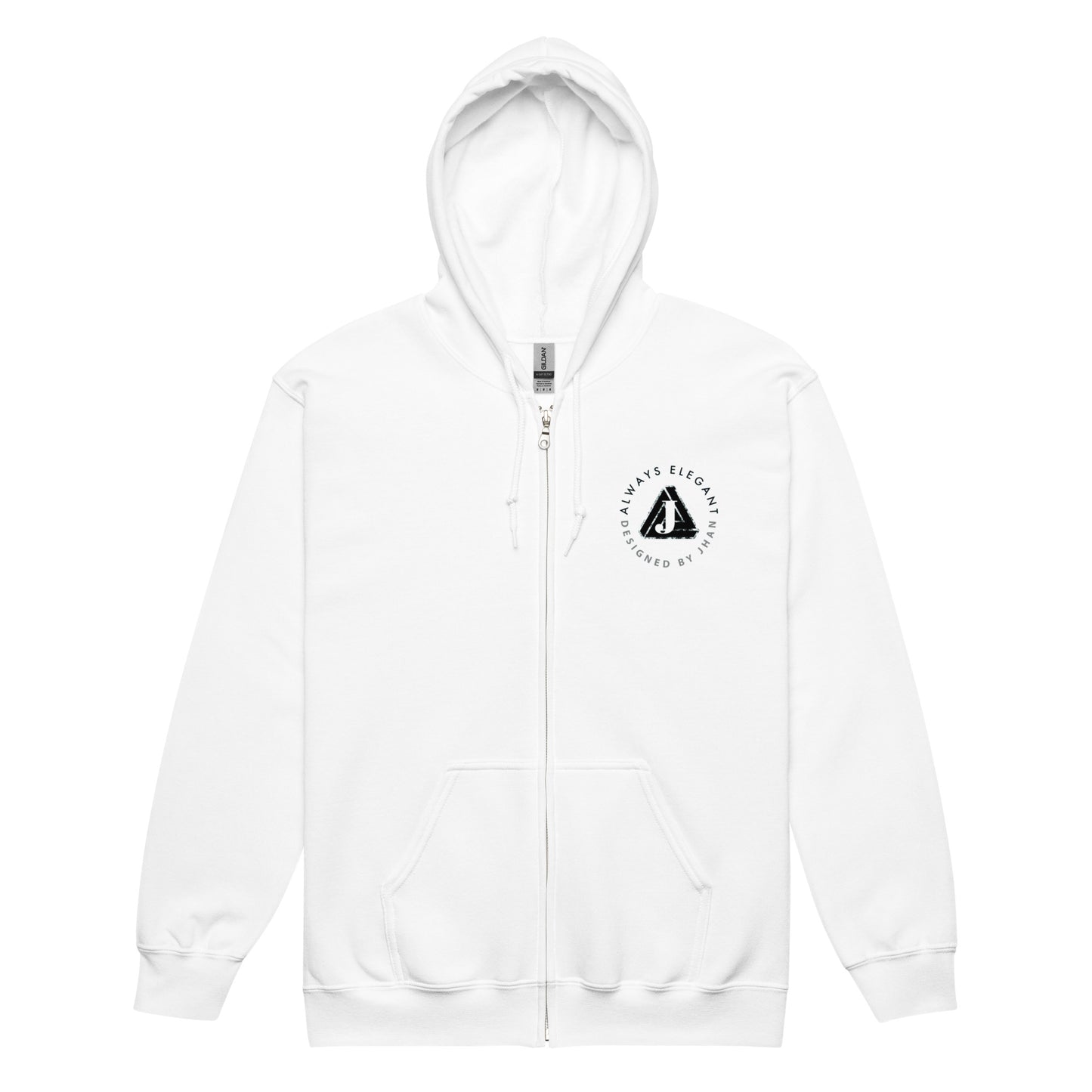 Jhanka Crest Zip - Unisex heavy blend zip hoodie