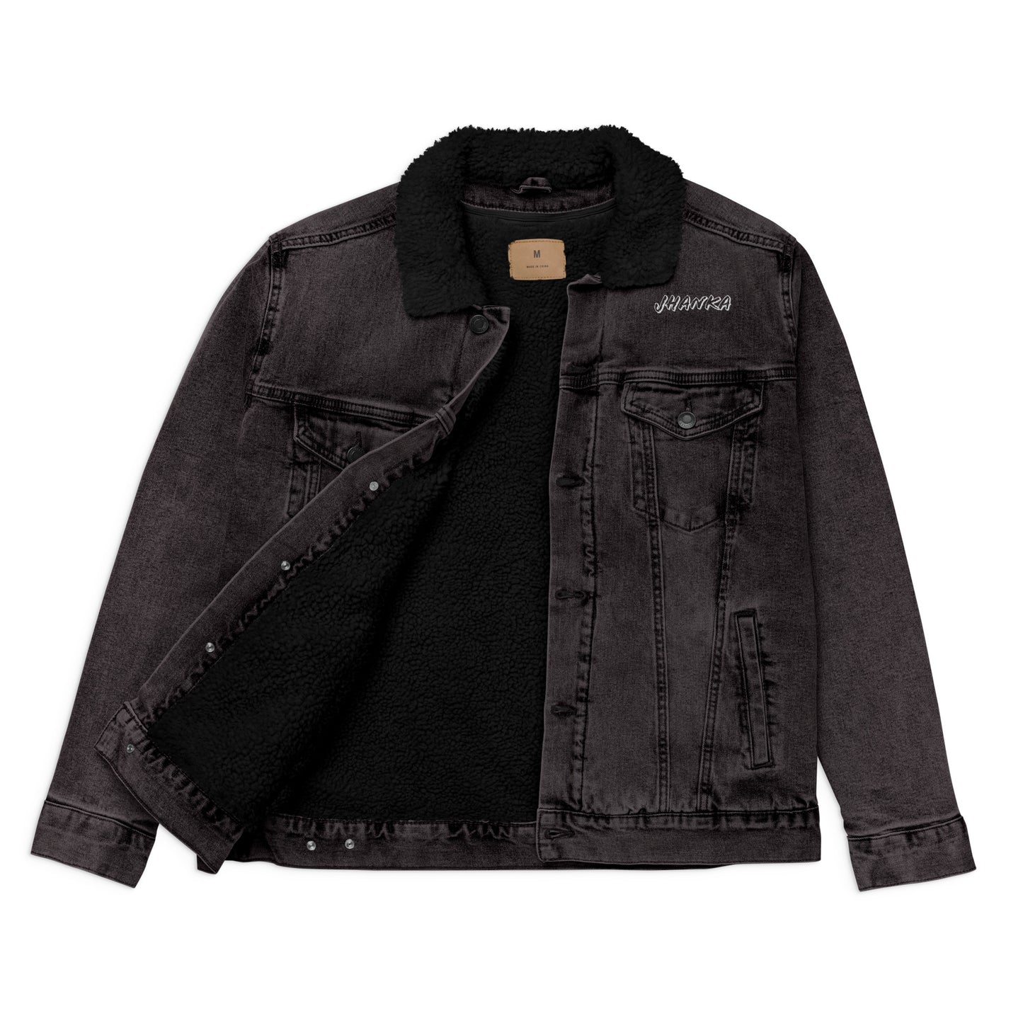 Jhanka Outlaw - Unisex denim sherpa jacket