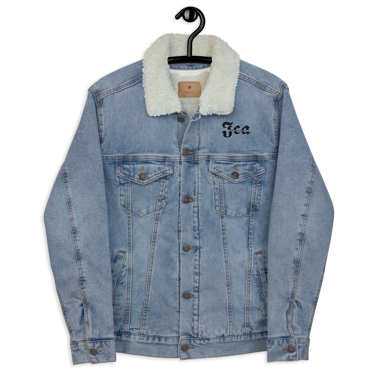 Jhanka Fashion 1100 - Unisex denim sherpa jacket