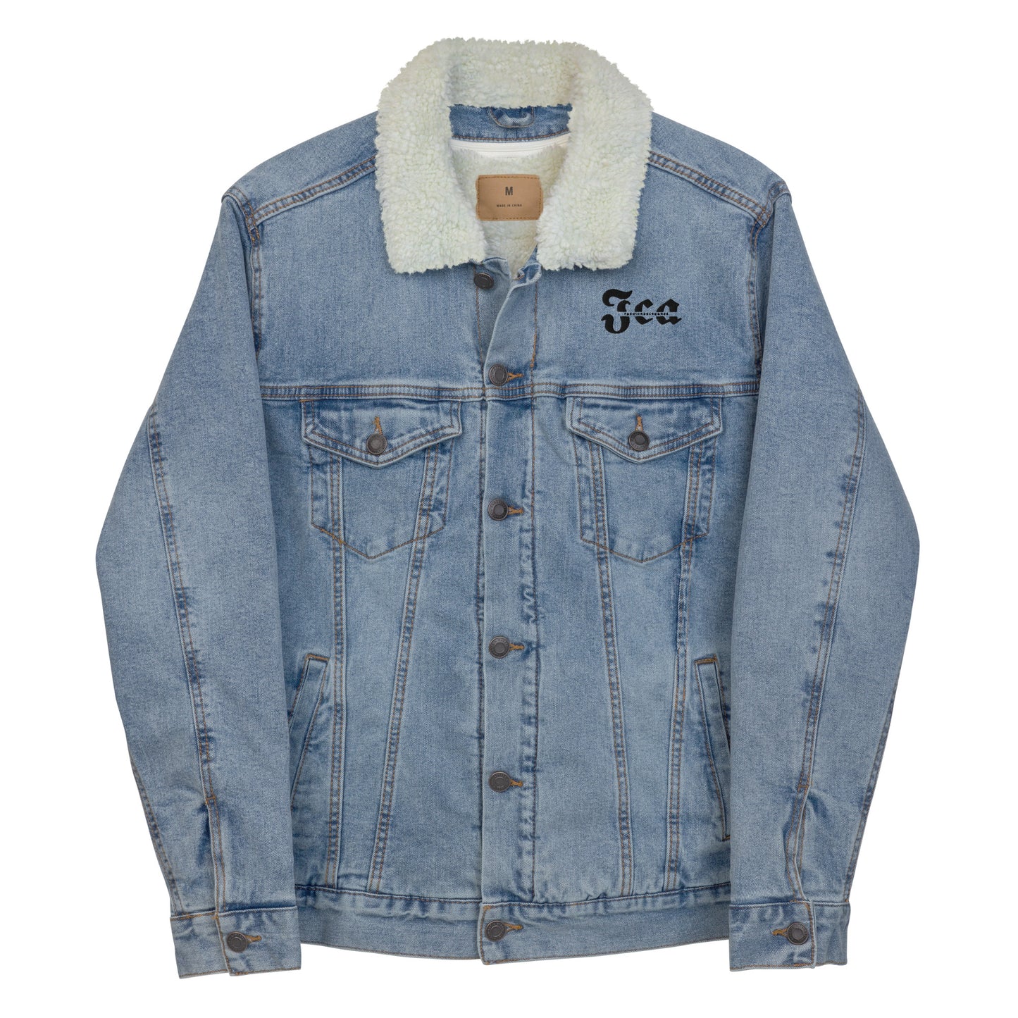 Jhanka Fashion 1100 - Unisex denim sherpa jacket