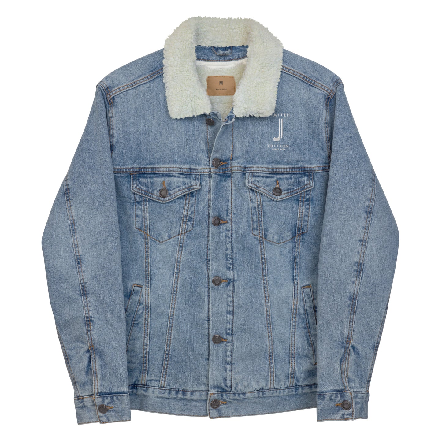 Jhanka Frostbite - Unisex denim sherpa jacket