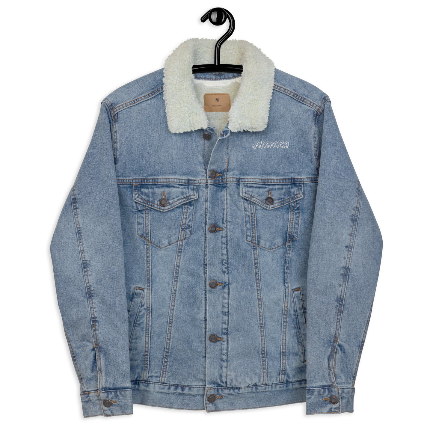 Jhanka Outlaw - Unisex denim sherpa jacket