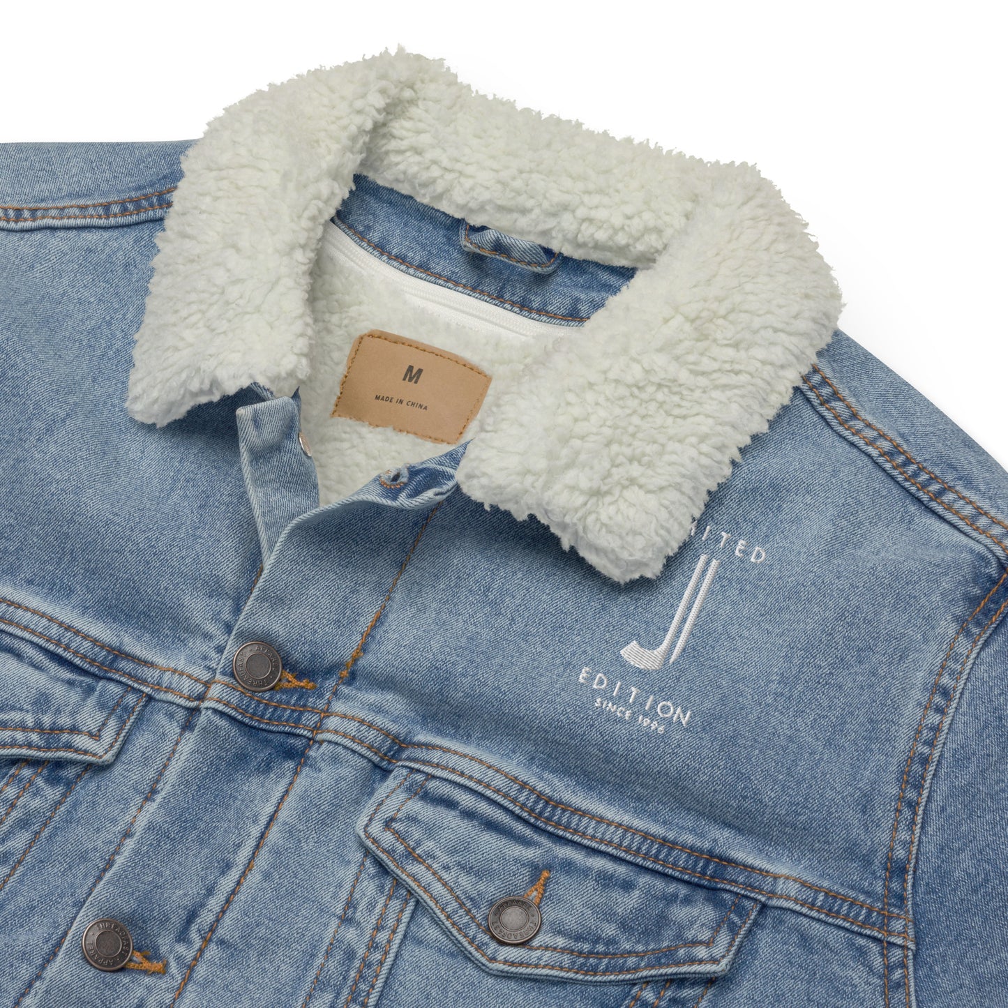 Jhanka Frostbite - Unisex denim sherpa jacket