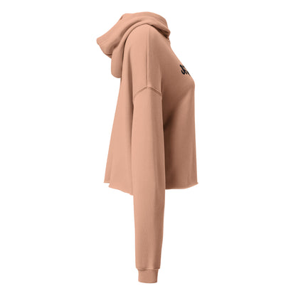 Jhanka Pink Petal Pout - Crop Hoodie